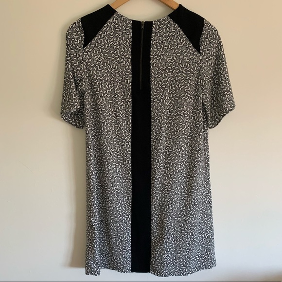 River Island Black and White Pattern Shift Dress, UK6 - Picture 8 of 14